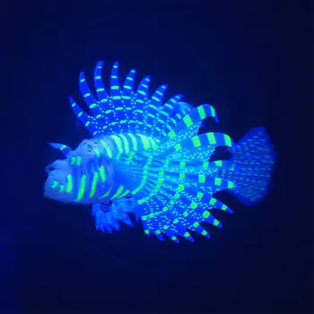 Akvariumas Kraštovaizdžio Akvariumo Apdaila Modeliavimas Šviesos Spalva Lionfish Silikono Medžiaga, Žuvų Akvariumo Apdaila
