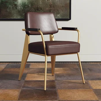 Minimalistinė Prabanga Valgomojo Kėdės Šiuolaikinės Atsipalaiduoti Barber Kėdės Kambarį Atskirų Fotelis Sillas Comedor Virtuvės Baldai ZXF