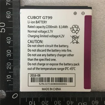 Originalus 2200Mah baterija CUBOT GT99 P5 Samrtphone Atsargų +sekimo numerį