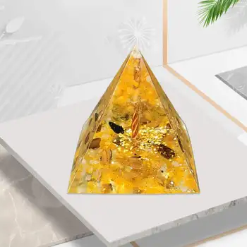 6cm Orgone Piramidės Amatų Teigiamos Energijos Kristalai Orgone Piramidės Valgomasis Meditacijos Studijos Namų Puošybai