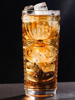 Kūrybinės Sultys Taurės Stiklo Sutirštės Tiki Kokteilių Taurės Grimace Asmeninį Vaisių Arbatos Puodelio Šalto Gėrimo Taurė vyno Gėrimų stiklo