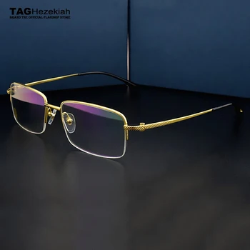 Prekės Aikštėje Titano akinių rėmeliai vyrų 2023 Trumparegystė kompiuteriu, akiniai rėmeliai vyrų Mados verslo akinių rėmeliai Vyrų