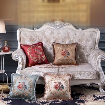 Derliaus Kinijos Pasisekė, Paukščių, Gėlių Siuvinėjimas Užvalkalas Europos Stiliaus Prabangūs Sofa-Dekoratyvinis Mesti Pagalvę Juosmens Pagalvėlių Apvalkalus