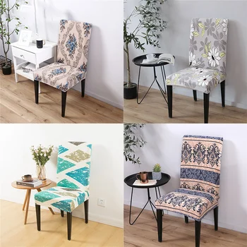 2021 naujas boho kėdė slipcover, valgomasis, kambarys, elastinga medžiaga kėdė padengti biuro kėdė pokylių kėdė raštas Vestuvių