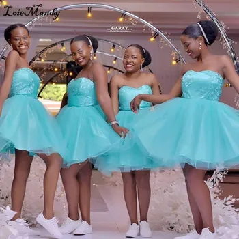 Madingas Sweetheat Trumpas Bridesmaid Dresses 2022 Aplikacijos, Nėrinių Vestuvės Chalatai Backless Afrikos Vestuvių Suknelė Svečias