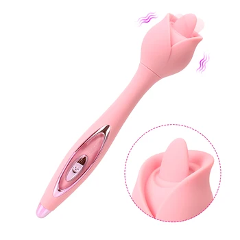 12 Režimų G Spot Klitorio Vibratorius Clit Tickler Dildo Sekso Žaislai Moterims, Vibracija, Makšties Masažas Liežuvio Lyžis
