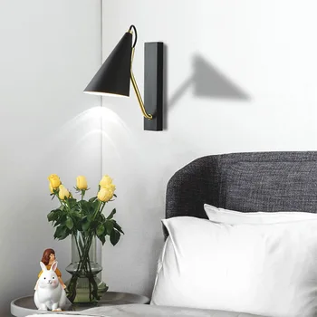 loft lempos aplique luz sumalti geležinės lovos, miegamojo kambarį sienos žiburiai, namų lampara sumalti