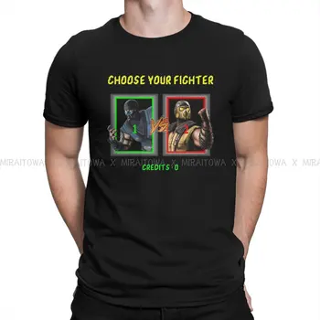 Mortal Kombat Pasirinkite savo Kovotoją, T Shirt, Derliaus Alternatyvių Vyrų Marškinėlius Negabaritinių O-Kaklo trumpomis Rankovėmis