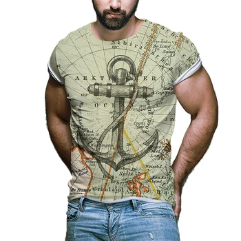 Valties inkaro Vyrų 3D Spausdinimo T-shirts Vasaros Mados Spalvinga Poliesterio Apvalios Kaklo Atsitiktinis Palaidų Viršūnes Tees Negabaritinių T Shirts