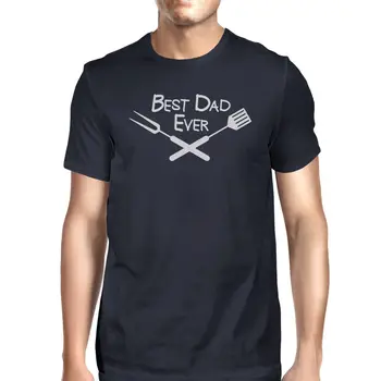 Geriausias Tėtis Kada nors GRILIS T-Shirt Unikalus tėvo Diena Dovanos Vyrams Vasaros Medvilnės trumpomis Rankovėmis O-Neck T Shirt Naujas S-3XL