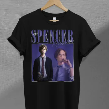 Derliaus Spencer Reidas T-shirt Baudžiamosios Protus TV Serialas Marškinėliai Retro Tee