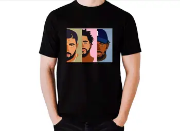 Drake J Cole Kendrick Lamar Marškinėliai Vyrams Mados Hip-Hop, Punk Stilius Spausdinti Vyrų Marškinėliai Juokinga T Shirts Tees Viršūnės