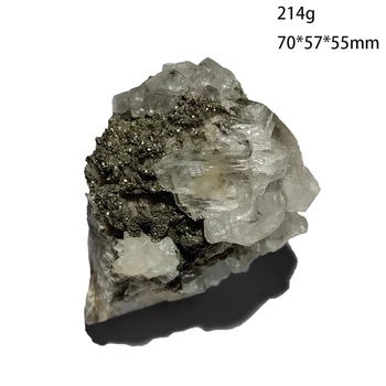 C5-8A NAUJAS! 100% Natūralus Kalcitas Grupių pyrite Pavyzdys Akmenys ir Kristalai Iš Kinija Provincijoje, Kinija