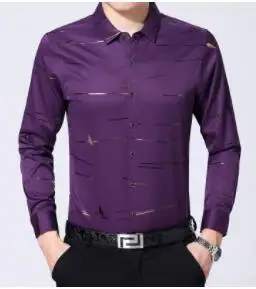 Vyriški marškiniai rudenį 2018 vidutinio amžiaus vyrų ilgas rankovėmis marškinėliai vyriški paauksuota marškinėliai colių vyriški marškiniai G-1