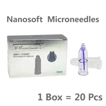 Nanosoft Microneedle 34G 1,0 mm/1,2 mm/1,5 mm Fillmed Ranka Tris Adatas, Anti-Senėjimo Aplink Akis ir Kaklo Linijas, Odos Priežiūros Priemonės