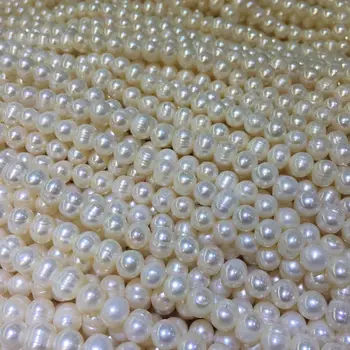 Natūralūs Gėlavandenių Perlų Zawalcowany Aukštos Kokybės Apvalios Formos Punch Prarasti Granules Papuošalai 
