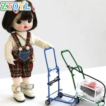 1:12 Miniatiūriniai Lėlių Lankstymo Priekaba Sodo Krepšelį Modelio Gyvenime Scenos Doll House Dekoro Vaikai Apsimesti Žaisti Žaislai Dovana