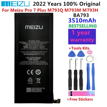 2022 100% Originalus Už Meizu Pro 7 Plius M793Q M793M M793H Didelės Talpos Baterija BA793 Išmanųjį telefoną Pakeisti Baterijas 3510mAh
