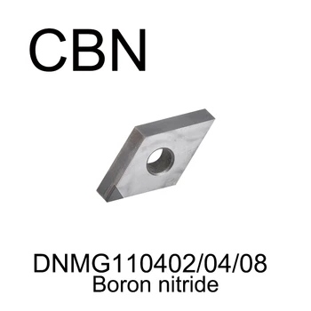 DNMG110402 CBN/DNMG110404 CBN/DNMG110408 CBN,CNC diamond CBN boro nitrido gręžimo įrankis Tvarkymo kietumas HRC55 laipsnis