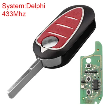 433Mhz 3 Mygtukus Nuotolinio Automobilio Raktas su PCF7946 Chip imobilizavimo Siųstuvas Auto Raktas 