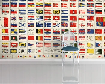 Užsakymą tapetai vaikų pasaulio vėliavos vaikų kambarys, svetainė, TV vinilo sienos, kurios popieriaus DE parede