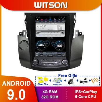 WITSON Android 9.0 vertikalus ekranas, Automobilių Multimedia tesla GPS NAVIGACIJA Radijo grotuvas už TOYOYA RAV4 2009 - 2012（AUTOMATINIS ORO VERSIJA)