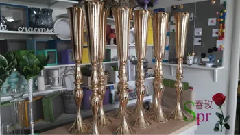 SPR 88cm didelis Naujas!5vnt/daug Aukso vestuvių stalo gėlių stovai/gėlių vaza vestuvių stalo centerpieces