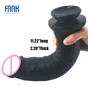 FAAK milžiniškas silikoninis dildo 11.2 colių super ilgio tikroviškas penis su siurbtuko didelis penis sekso žaislai moterims, suaugusiųjų sekso produktus