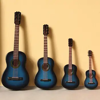 Mini Medienos Gitara Imituojamas Miniatiūriniai Modelis Pakuotėje Klasikinė Gitara Miniatiūrinės Medinės Dekoro Žaislinių Muzikos Instrumentų Kolekcijos Modelis