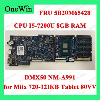 FRU 5B20M65428 už Miix 720-12IKB Tablet 80VV MB Lenovo Ideapad Nešiojamas Integruota Plokštė DMX50 NM-A991 CPU I5-7200U 8GB RAM