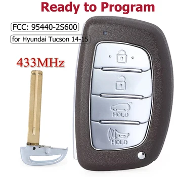 KEYECU 433.92 MHz PCF7953A ID46 TQ8-FOB-4F03 P/N: 95440-2S600 4 Mygtuką Prox Smart Nuotolinio Automobilio Raktas Fob už Hyundai Tucson 2014-2015 m.